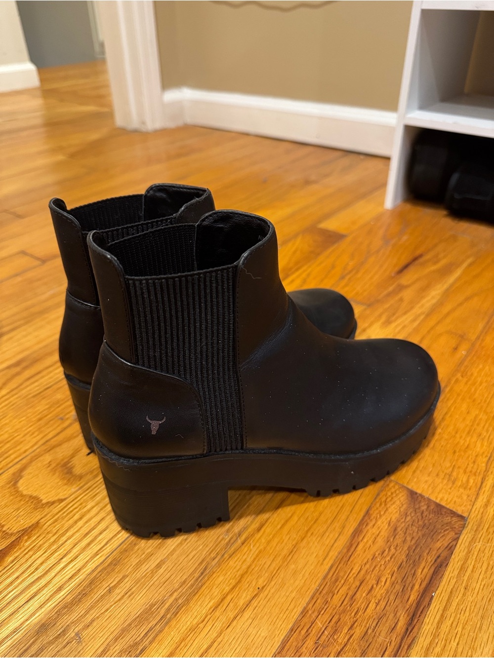 Windsor Smith Black Chunky Chelsea Ankle Boots